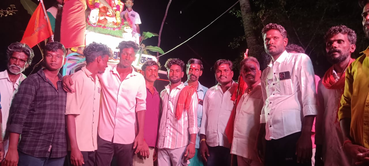 சிவசேனா சார்பில் கொண்டையூரில் விநாயகர் சிலை ஊர்வலம்