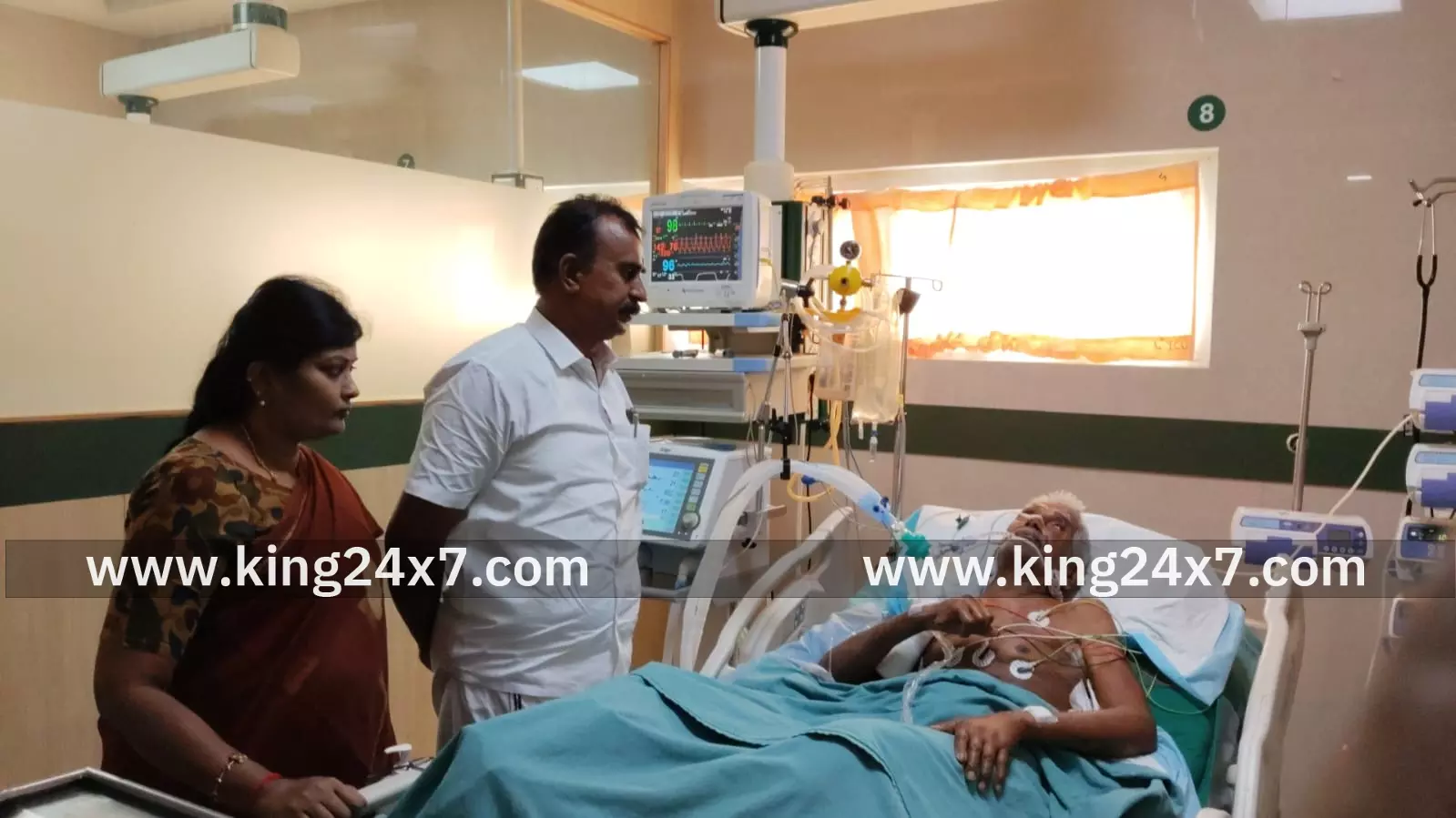 கோவை: யானை தாக்கி மருத்துவமனையில் உள்ள முதியவரை சந்தித்தார் வேலுமணி !