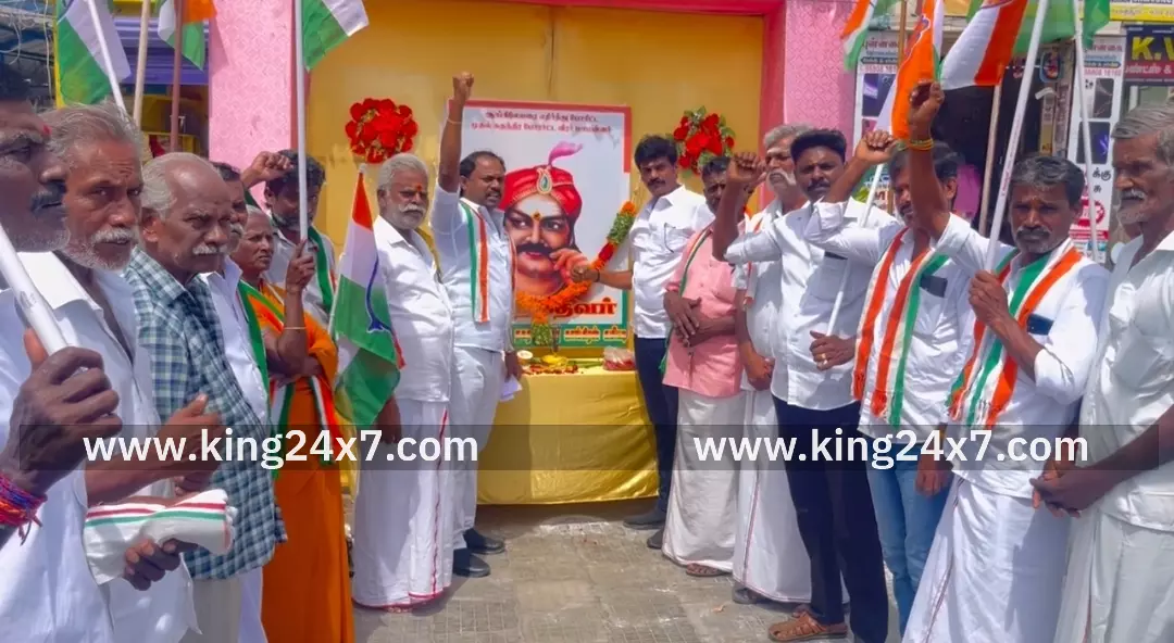 புலித்தேவர் அவர்களின் 310 வது பிறந்தநாள் விழா சாத்தூர் முக்குராந்தகல் பகுதியில் சாத்தூர் நகர வட்டார காங்கிரஸ் கமிட்டி சார்பாக சிறப்பாக கொண்டாடி புகழ் வணக்கம் செலுத்தப்பட்டது