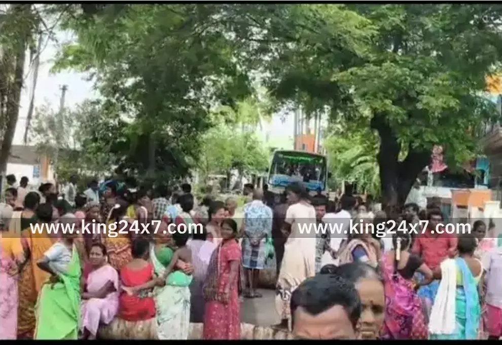 கிராம மக்கள் மறியல்