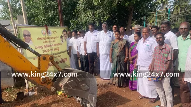 திருப்பூர், ஜி. என் கார்டன் பகுதியில் தார் சாலை அகலப் படுத்துவதற்கான பூமி பூஜை துவக்க விழா!