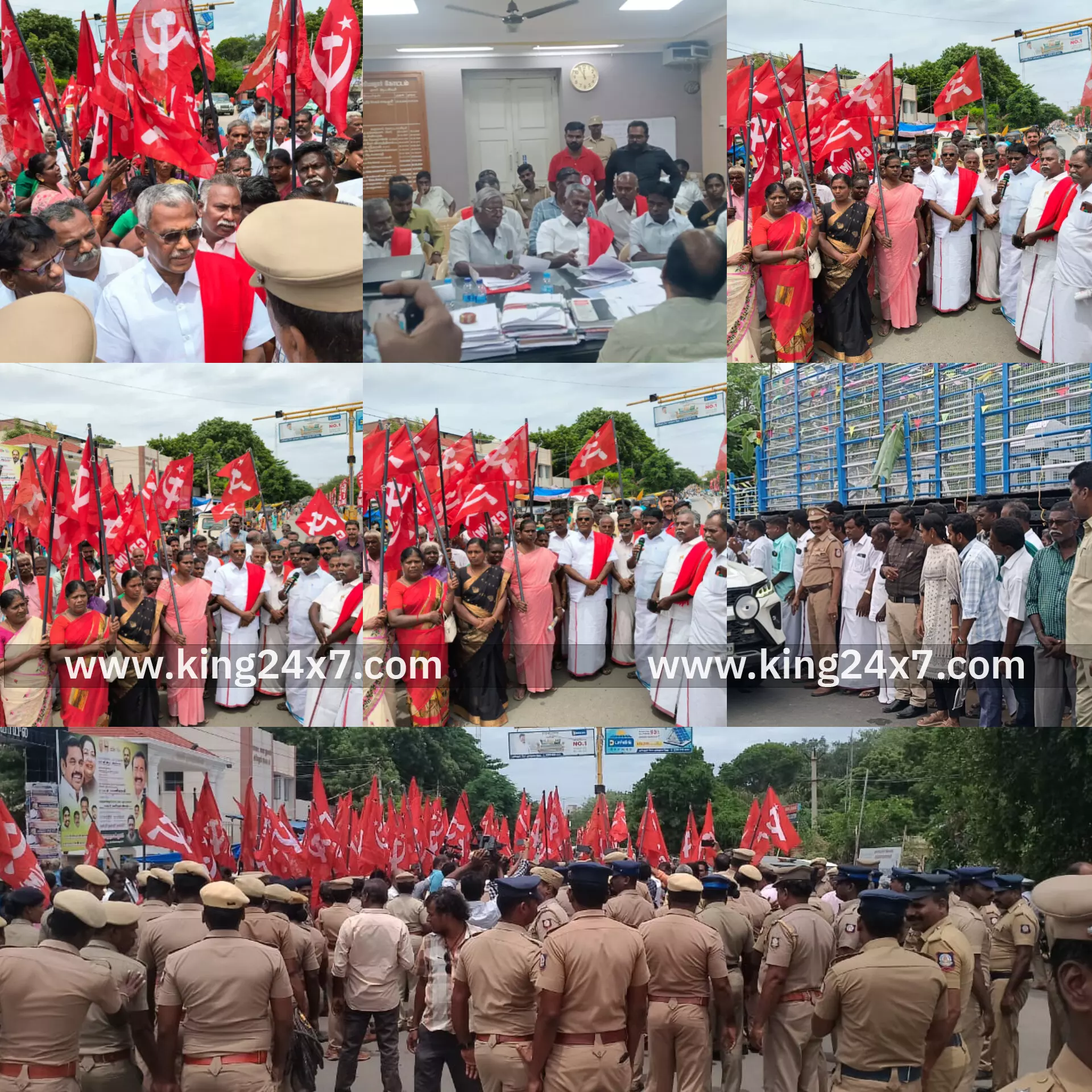 பொதுப்பாதை ஆக்கிரமிப்பு குறித்த பேச்சு வார்த்தை:பொதுபாதையாக அறிவிக்கும் வரை கோட்டாட்சியர் அலுவலகத்தில் மாநில செயலாளர் காத்திருப்பு பொதுப்பாதை ஆக்கிரமிப்பு குறித்த பேச்சு வார்த்தை:பொதுபாதையாக அறிவிக்கும் வரை கோட்டாட்சியர் அலுவலகத்தில் மாநில செயலாளர் காத்திருப்பு