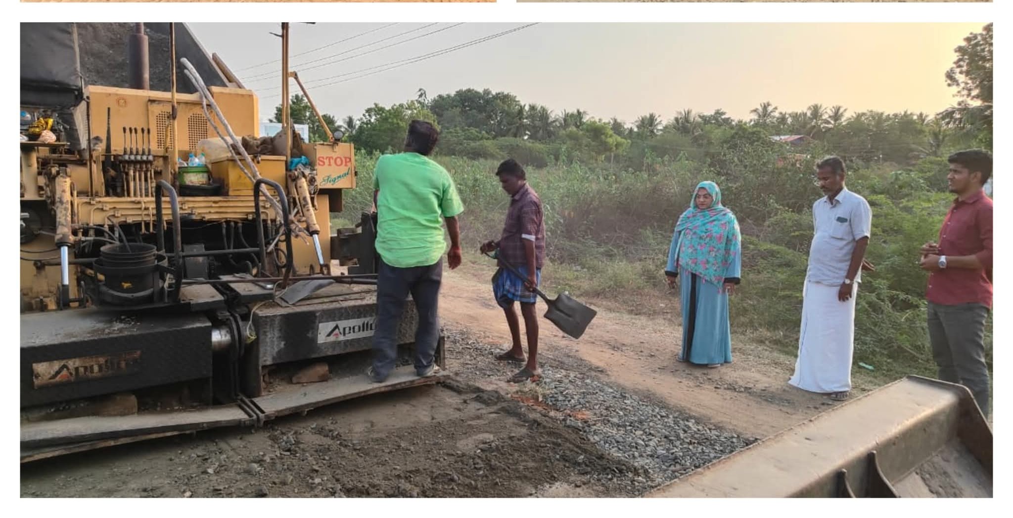 சாலை சொப்பனிடம் பணிகள் தீவிரம்