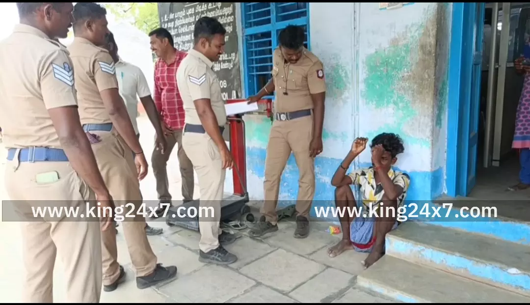 வெடி விபத்து களேபரத்தில் ஆம்புலன்ஸை ஆட்டைய போட முயன்ற போதை ஆசாமி .....  சுற்றி வளைத்து பிடித்து போலீசில் ஒப்படைத்த பொதுமக்கள் ....