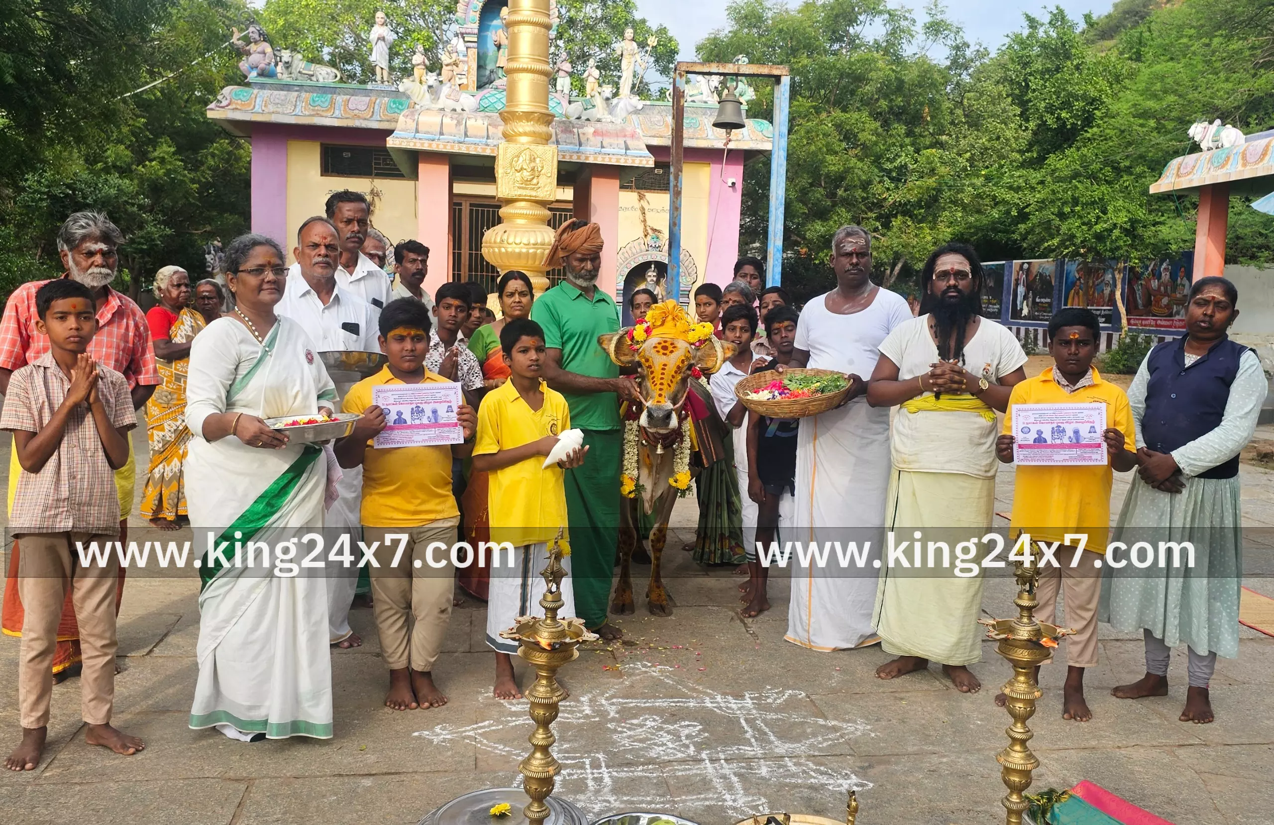 51  நாட்கள் கோமாதா பூஜை பிரம்மரிஷி மலையில் இன்று தொடக்கம்