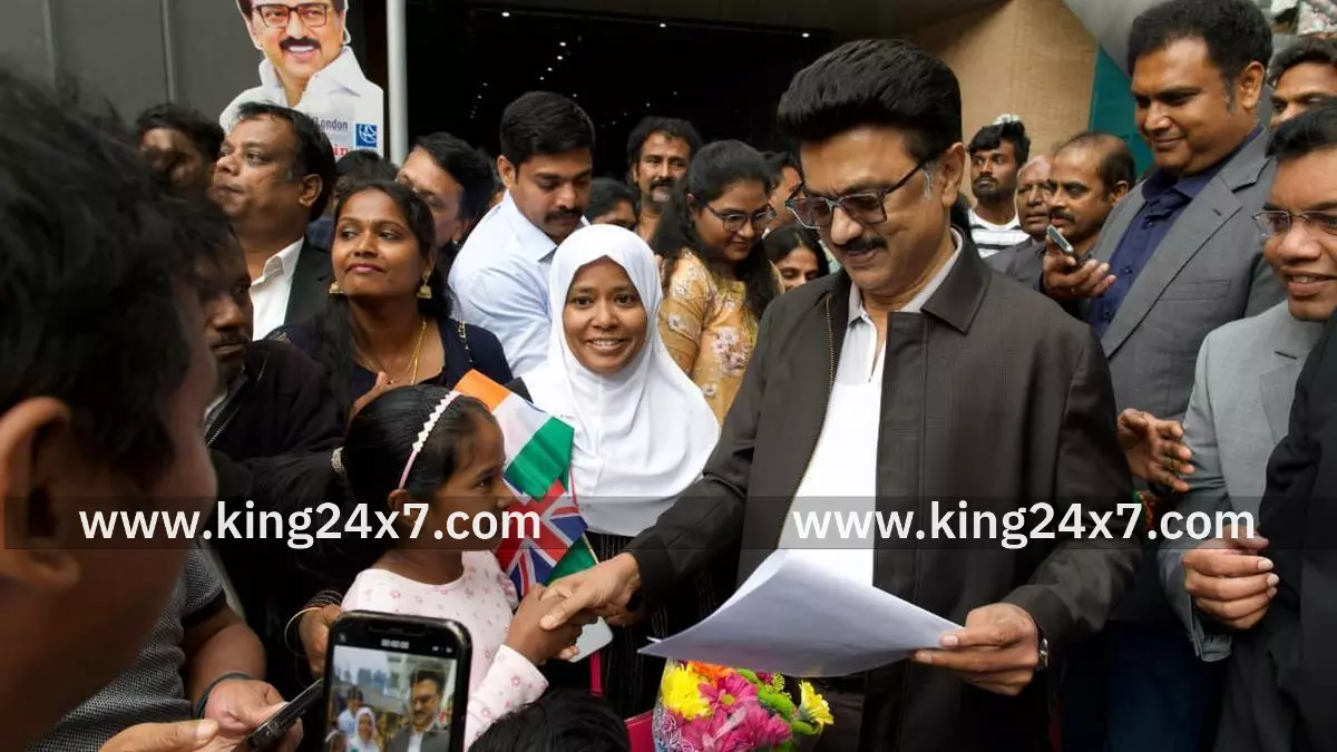 ஜெர்மனி பயணத்தை முடித்துக் கொண்டு லண்டன் சென்ற முதல்வர் மு.க.ஸ்டாலினுக்கு உற்சாக வரவேற்பு