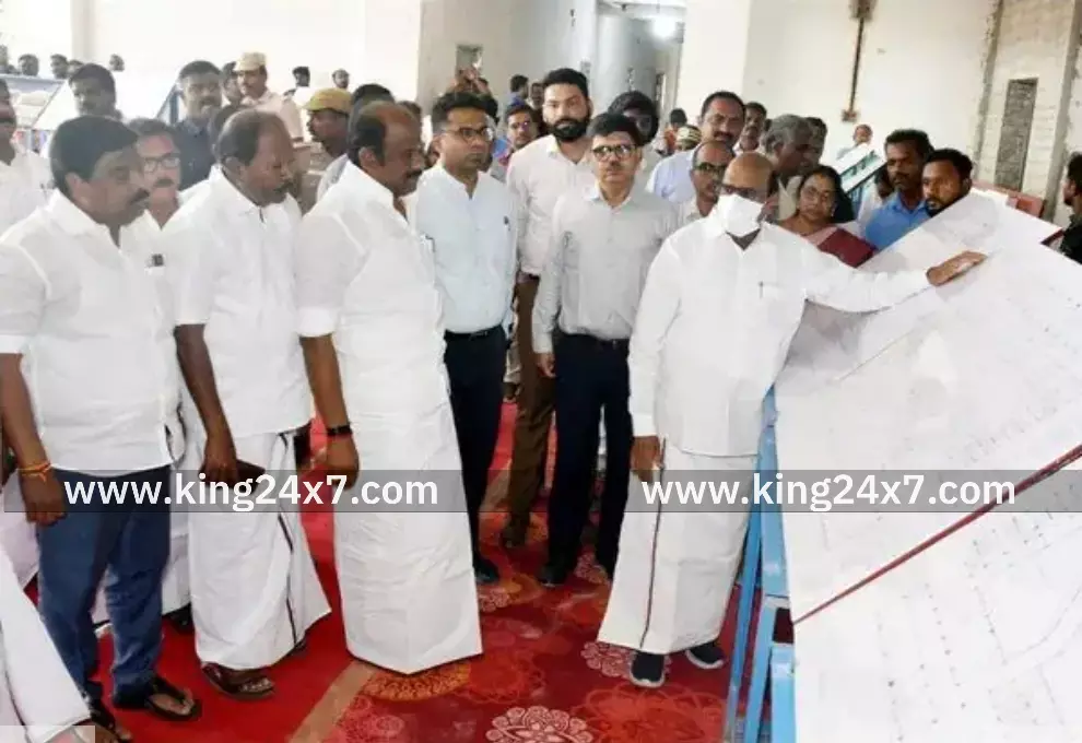 அமைச்சர் நேரில் ஆய்வு