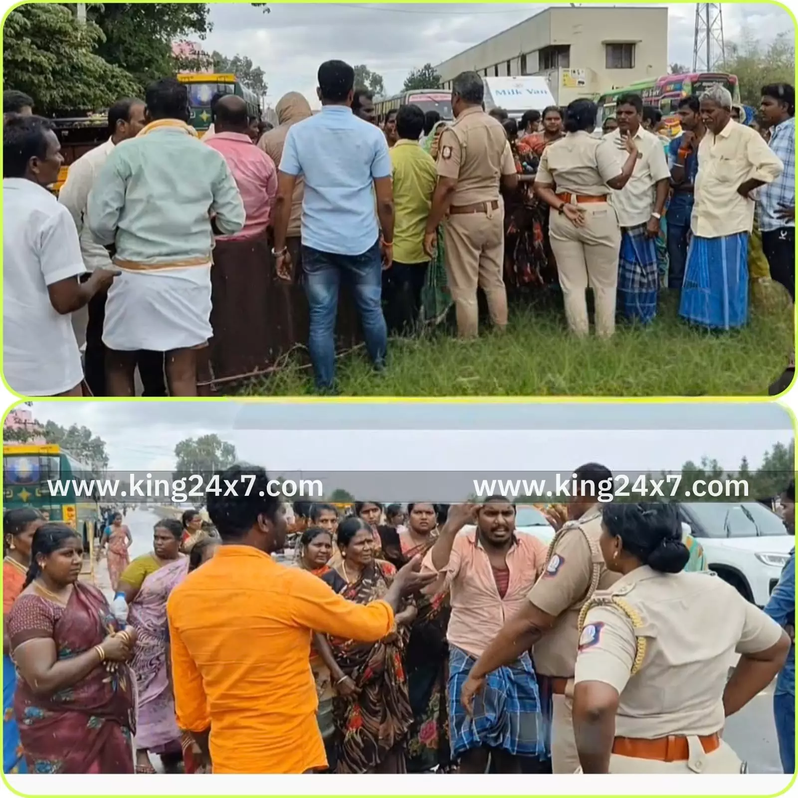 செம்பட்டி அருகே இளம்பெண் மரணத்தில் சாலை மறியல்