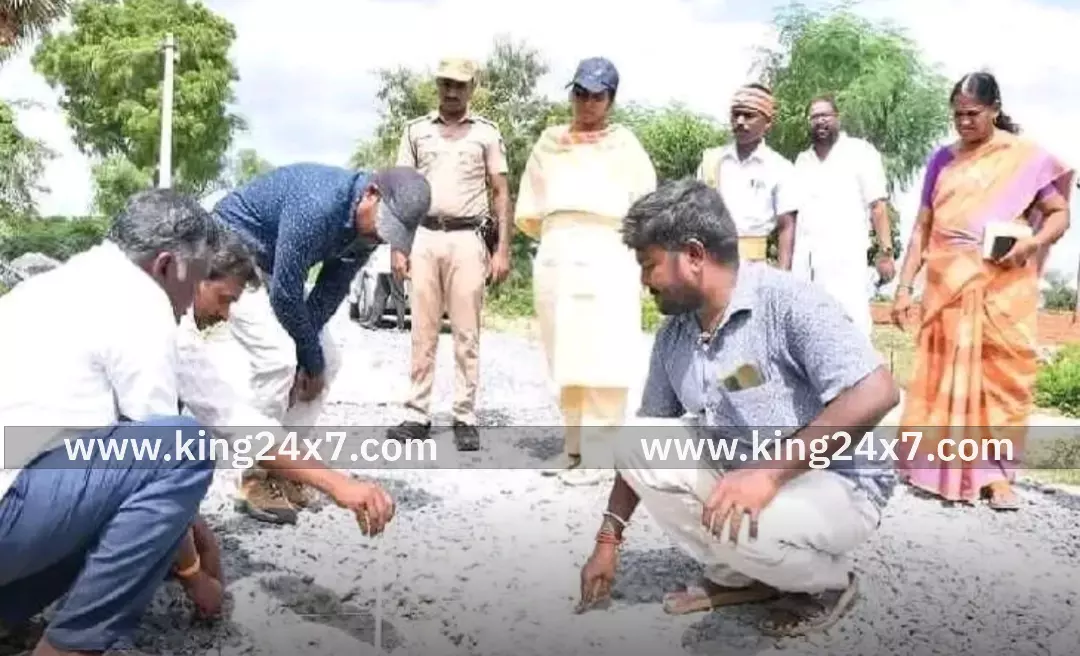 பல்வேறு வளர்ச்சி திட்ட பணிகளை ஆய்வு செய்த ஆட்சியர்