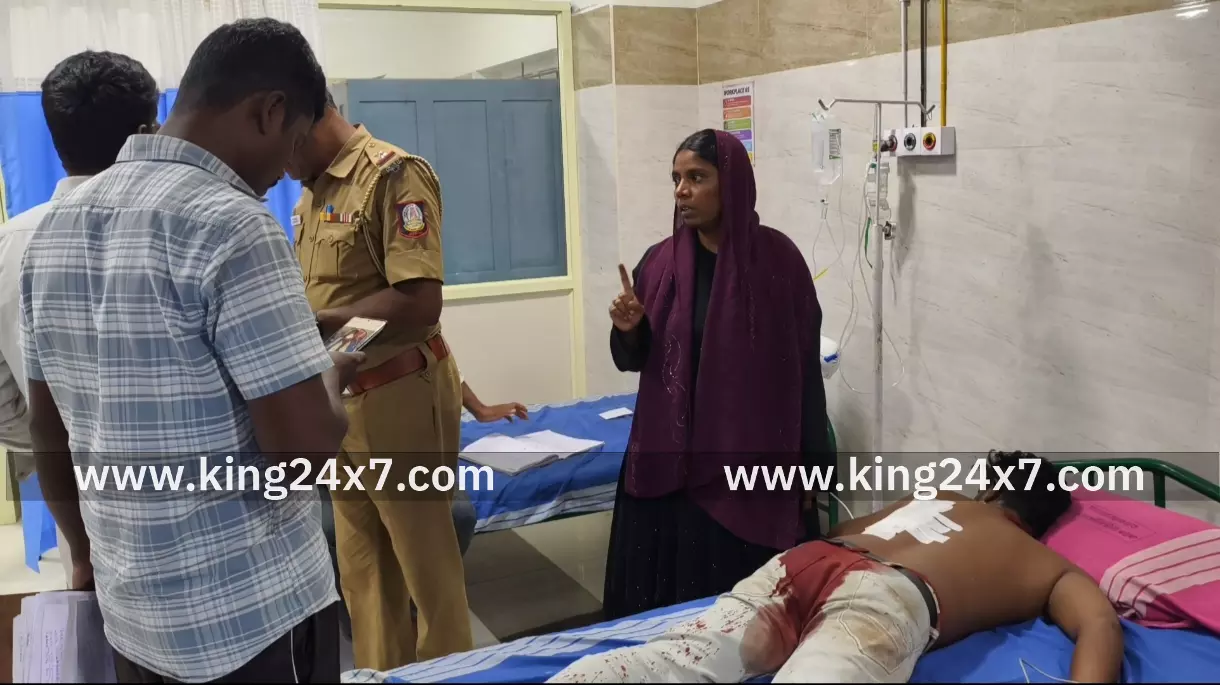 வாணியம்பாடி அருகே குடிகாரர்கள் இடையே ஏற்பட்ட தகராறை விலக்க சென்றவருக்கு கத்தி குத்து.