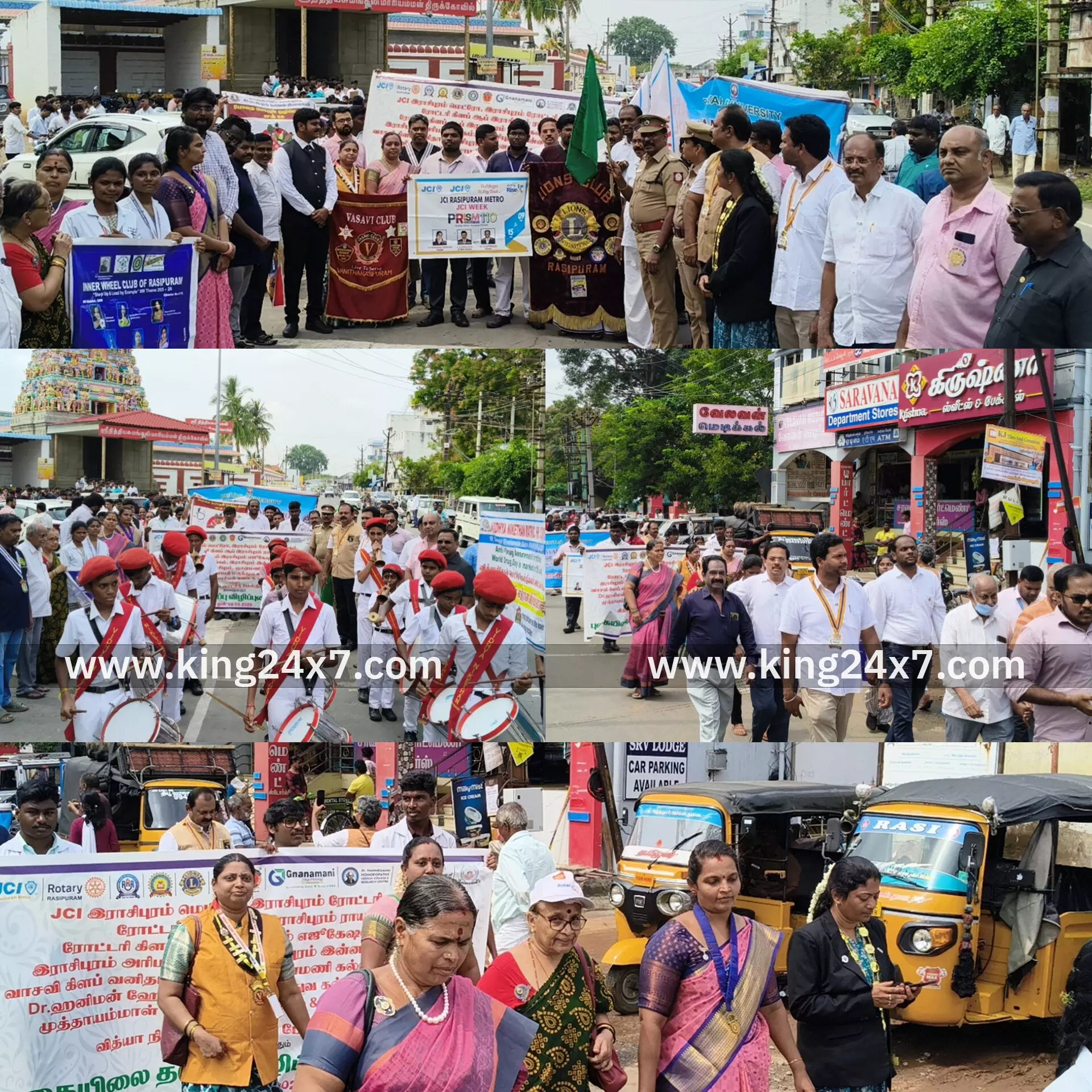 ராசிபுரத்தில் தனியார் கல்லூரி மற்றும் தனியார் அமைப்பினர் சார்பில் புகையிலை தடுப்பு விழிப்புணர்வு பேரணி: 500.க்கும் மேற்பட்ட மாணவ மாணவிகள் பங்கேற்பு...