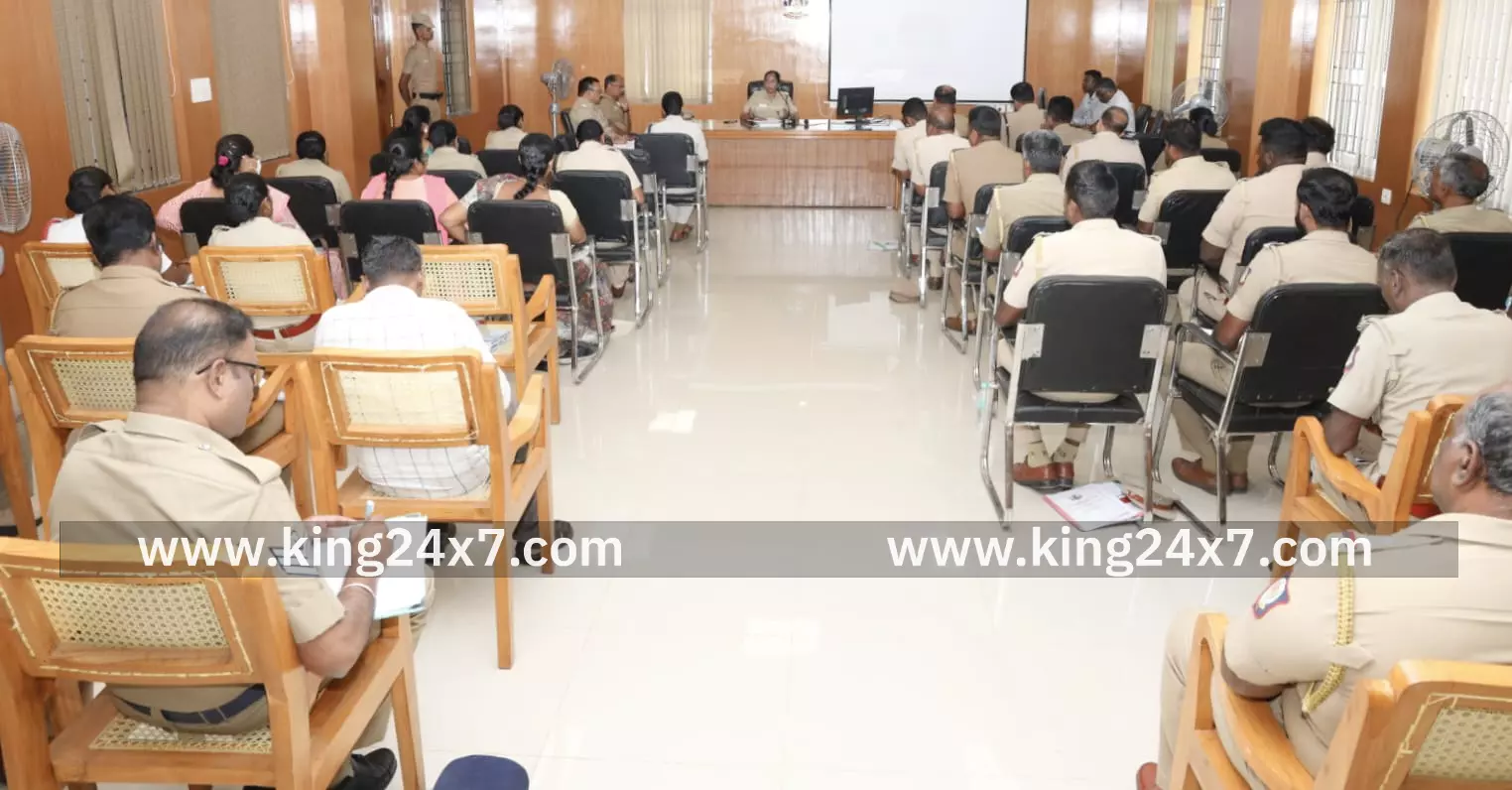 குற்ற கலந்தாய்வு கூட்டம் sp தலைமையில் நடைபெற்றது