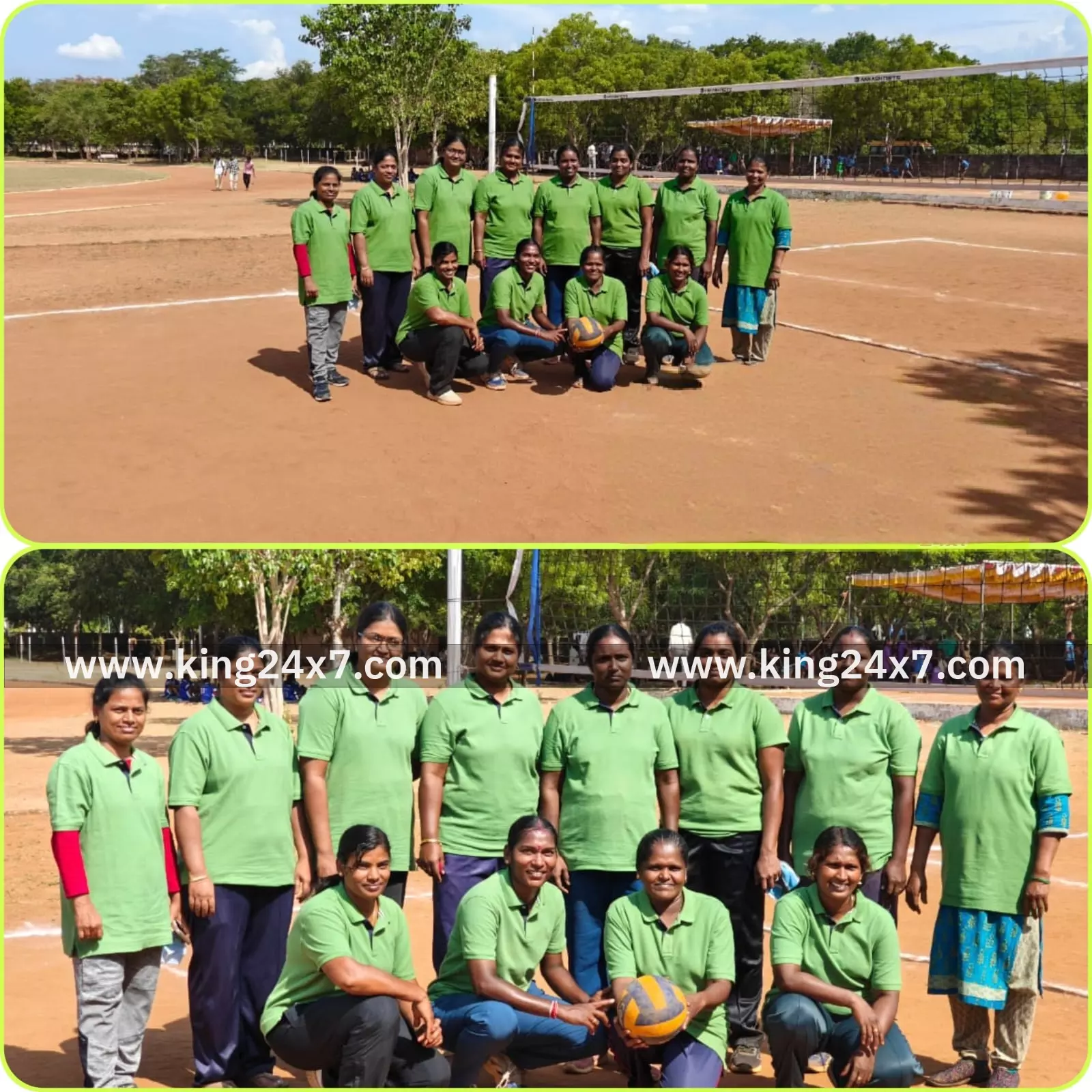 கைப்பந்து போட்டியில் முதலிடம் பெற்ற வாலிபால் சேலஞ்சர்ஸ்