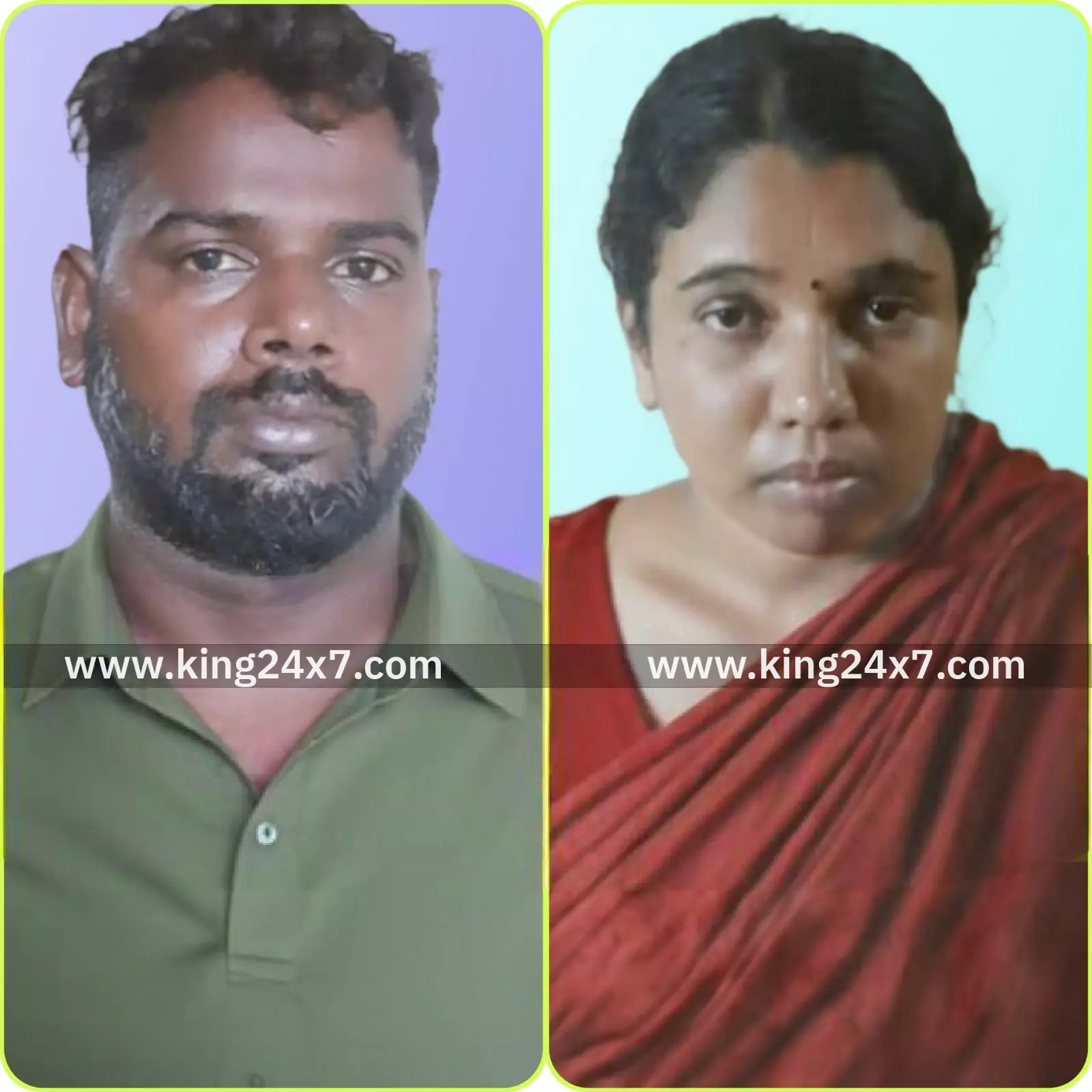 கணவனை கொலை செய்த - மனைவி, கள்ளக்காதலன் கைது