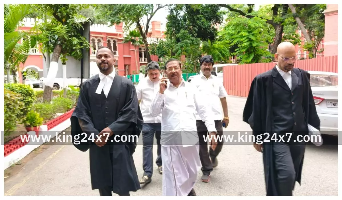 பழனிசாமிக்கு எதிரான வழக்கில் ஆர்.எஸ்.பாரதி நீதிமன்றத்தில் ஆஜர்!