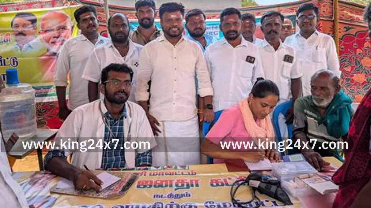 வாசுதேவநல்லூரில் பாஜக சாா்பில் ‘நலம் தரும் மோடி முகாம் நடைபெற்றது