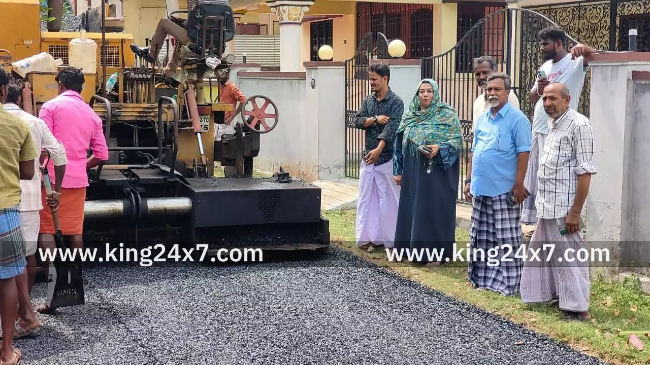 கூத்தாநல்லூர் 6வது வார்டில் சாலை சீரமைக்கப்பட்டது