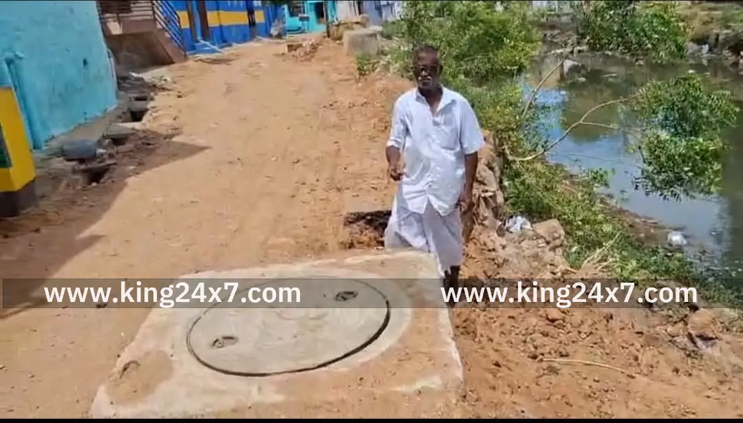 பாதாள சாக்கடை குழாய் அமைக்கும் பணி முடிந்தும் சரி செய்யப்படாத பகுதி பாதாள சாக்கடை குழாய் அமைக்கும் பணி முடிந்தும் சரி செய்யப்படாத பகுதி