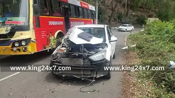 கொடைக்கானல் அருகே விபத்து: 4 போ் பலத்த காயம்