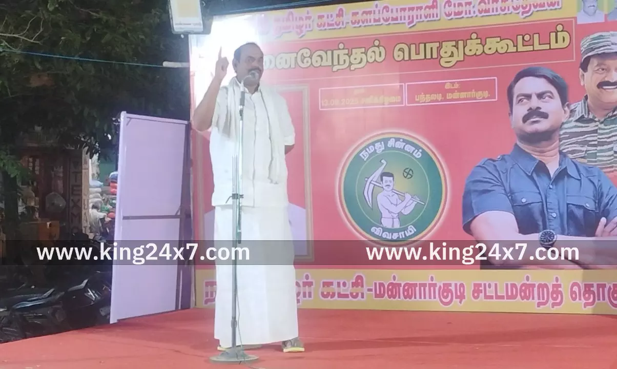 மன்னார்குடியில் நாம் தமிழர் கட்சி பொதுக்கூட்டம்