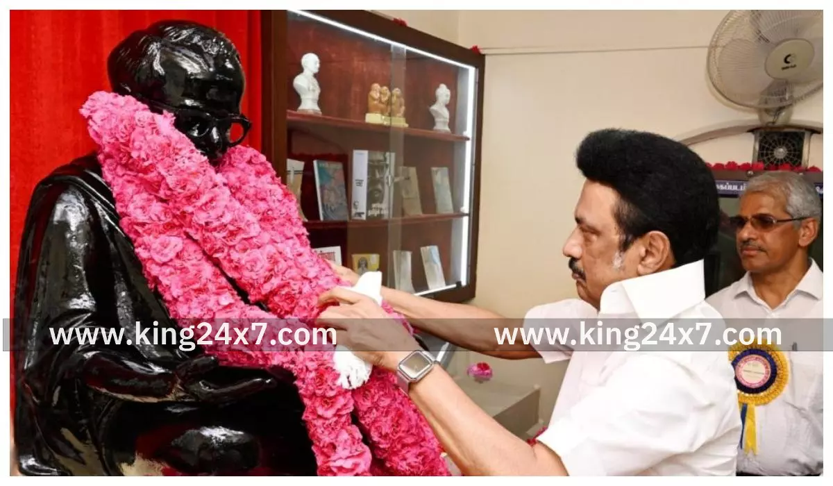 அண்ணா பிறந்தநாள்: திருவுருவச் சிலைக்கு மாலை அணிவிக்கிறார் முதல்வர் ஸ்டாலின்