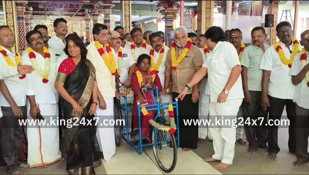 பி.சிதம்பரம் 80ஆவது பிறந்த நாள்: சிறப்பு பூஜை, மாற்றுத்திறனாளிகளுக்கு நலத்திட்ட உதவிகள் !