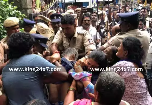 நிலத்தை அளவீடு செய்ய எதிர்ப்பு தெரிவித்த நபர், தற்கொலைக்கு முயற்சி