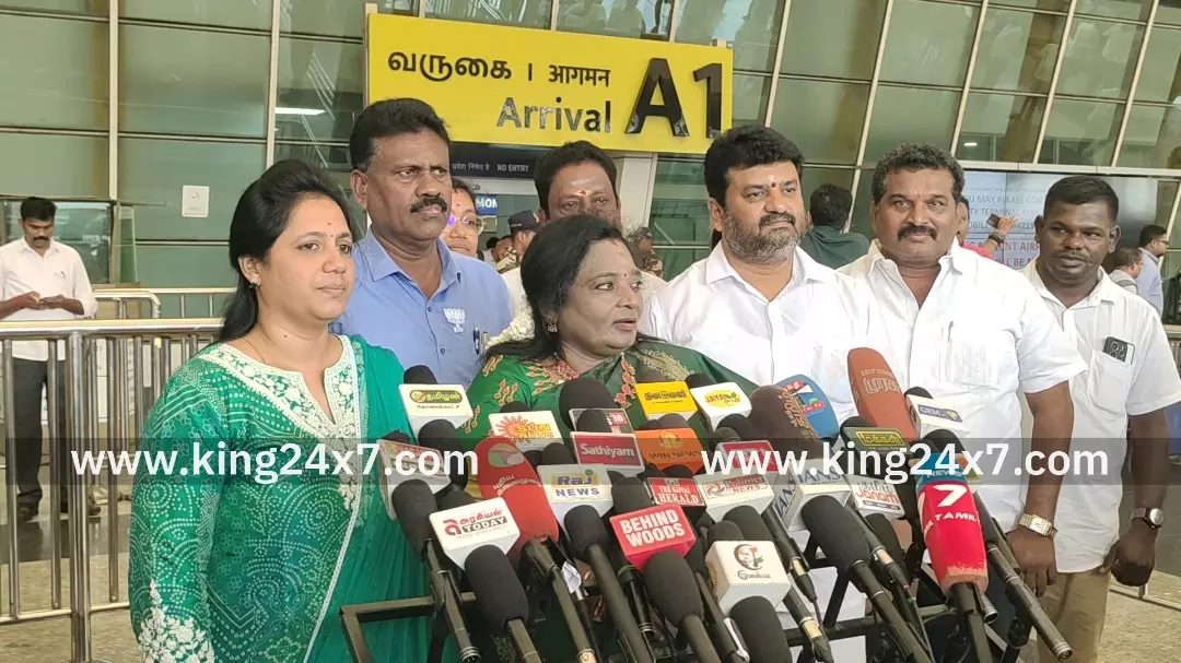 கோவை: வாக்குச்சீட்டு சீர்திருத்தம் அவசியம் - தமிழிசை சௌந்தரராஜன் பேட்டி ! கோவை: வாக்குச்சீட்டு சீர்திருத்தம் அவசியம் - தமிழிசை சௌந்தரராஜன் பேட்டி !