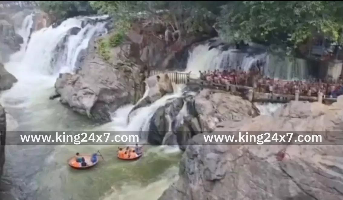 ஒகேனக்கல் ஆற்றில் நீர்வரத்து அதிகரிப்பு ஒகேனக்கல் ஆற்றில் நீர்வரத்து அதிகரிப்பு