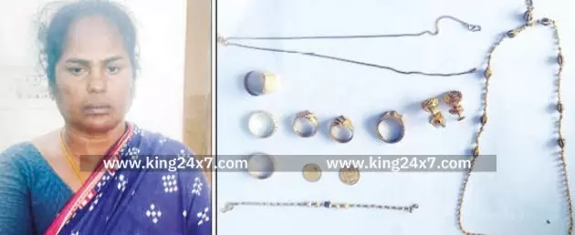 ஓடும் பஸ்ஸில் பயனியிடம் நகை திருடிய பெண் கைது