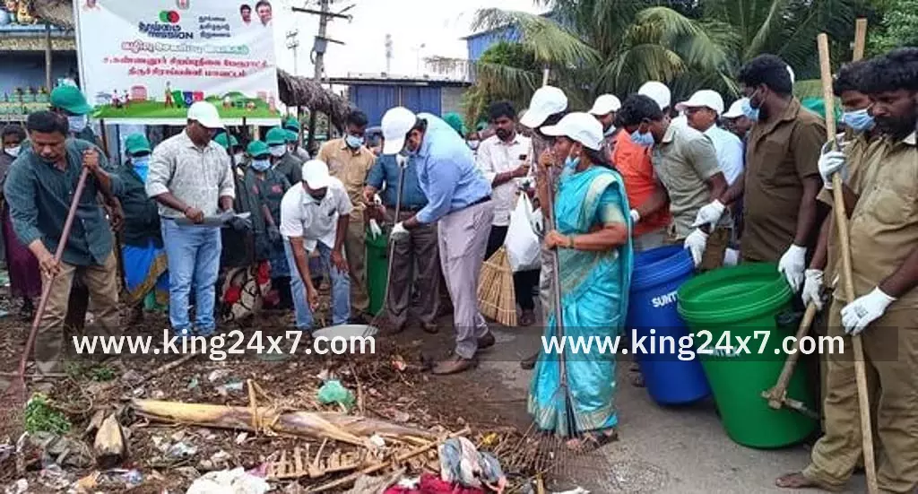 இனாம் சமயபுரத்தில் தூய்மை இந்தியா உறுதிமொழி ஏற்பு