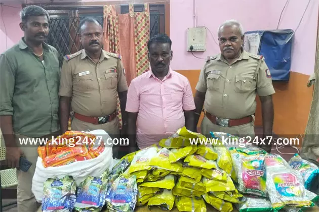 தூத்துக்குடியில் 20 கிலோ புகையிலை பொருட்கள் பறிமுதல் : வாட்ச்மேன் கைது