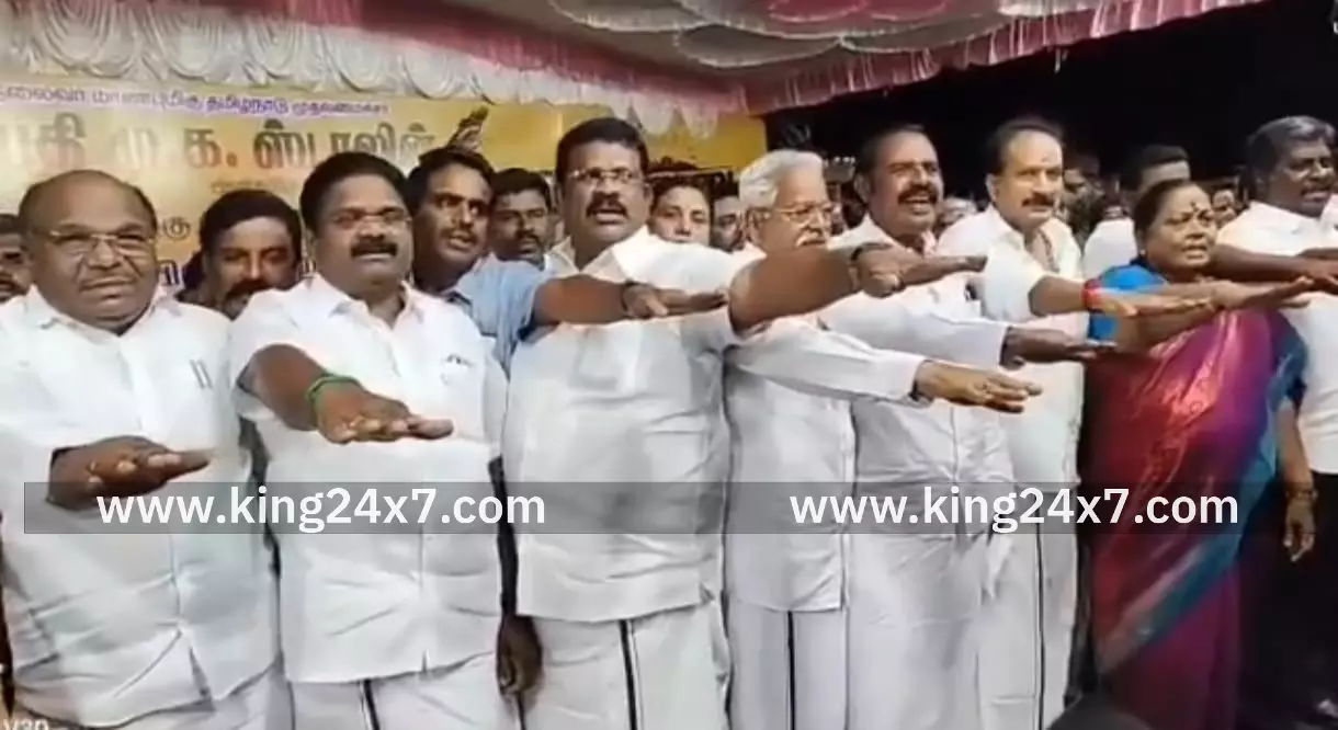 அரூரில் ஓரணியில் தமிழ்நாடு தீர்மான ஏற்பு பொதுக்கூட்டம் அரூரில் ஓரணியில் தமிழ்நாடு தீர்மான ஏற்பு பொதுக்கூட்டம்