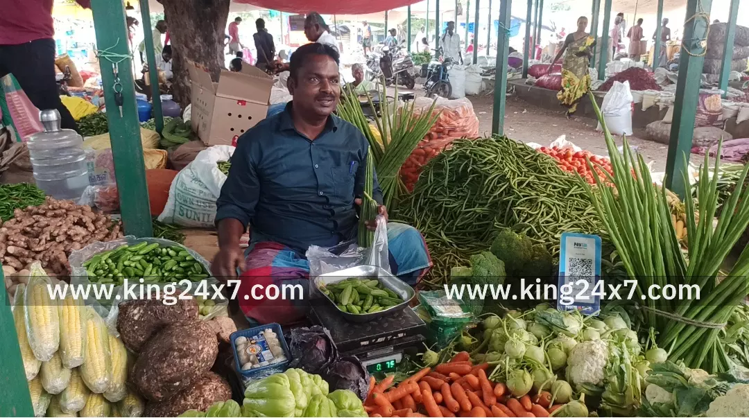 போச்சம்பள்ளி வாரச்சந்தையில் காய்கறிகள் விற்பனை அமோகம்