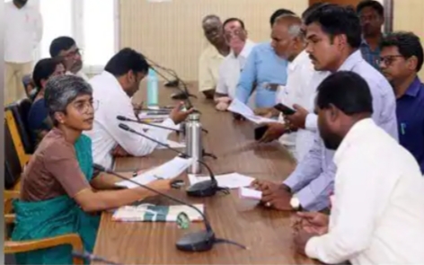 செங்கல்பட்டு கலெக்டர் அலுவலக கூட்ட அரங்கில், மக்கள் நலன் காக்கும் கூட்டம்