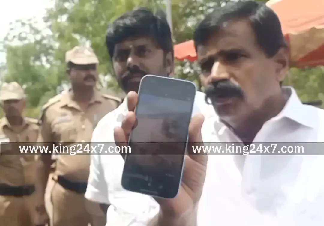 கரூர்-மணல் கொள்ளை- வீடியோ ஆதாரத்துடன் எஸ்பி- இடம் மணல் லாரி உரிமையாளர் சங்கத்தினர் புகார்.