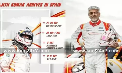 ஸ்பெயின் கார் ரேஸில் பங்கேற்கும் அஜித்குமார்!!