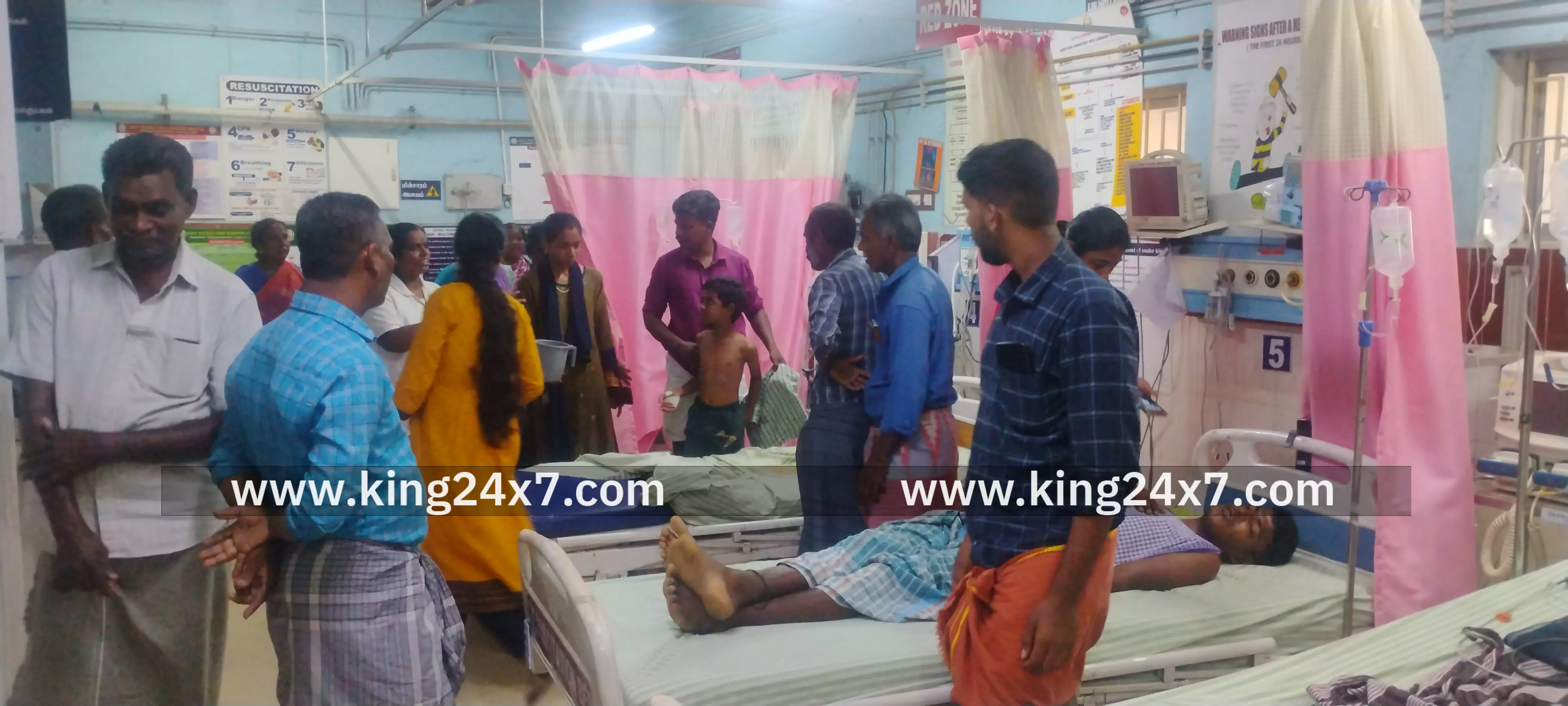 அத்திக்கோட்டையில் கதண்டு கடித்து நான்கு பேர் மருத்துவமனையில் அனுமதி