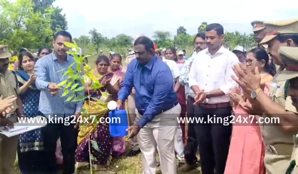 வேப்பனப்பள்ளி: மரக்கன்றுகள் நடும் விழா-துவக்கி வைத்த ஆட்சியர். வேப்பனப்பள்ளி: மரக்கன்றுகள் நடும் விழா-துவக்கி வைத்த ஆட்சியர்.