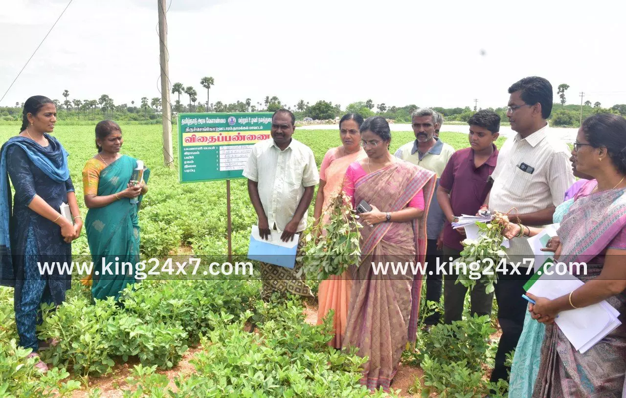 பல்வேறு வளர்ச்சி திட்ட பணிகள் குறித்து நேரில் சென்று ஆய்வு மேற்கொண்ட மாவட்ட ஆட்சியர்.