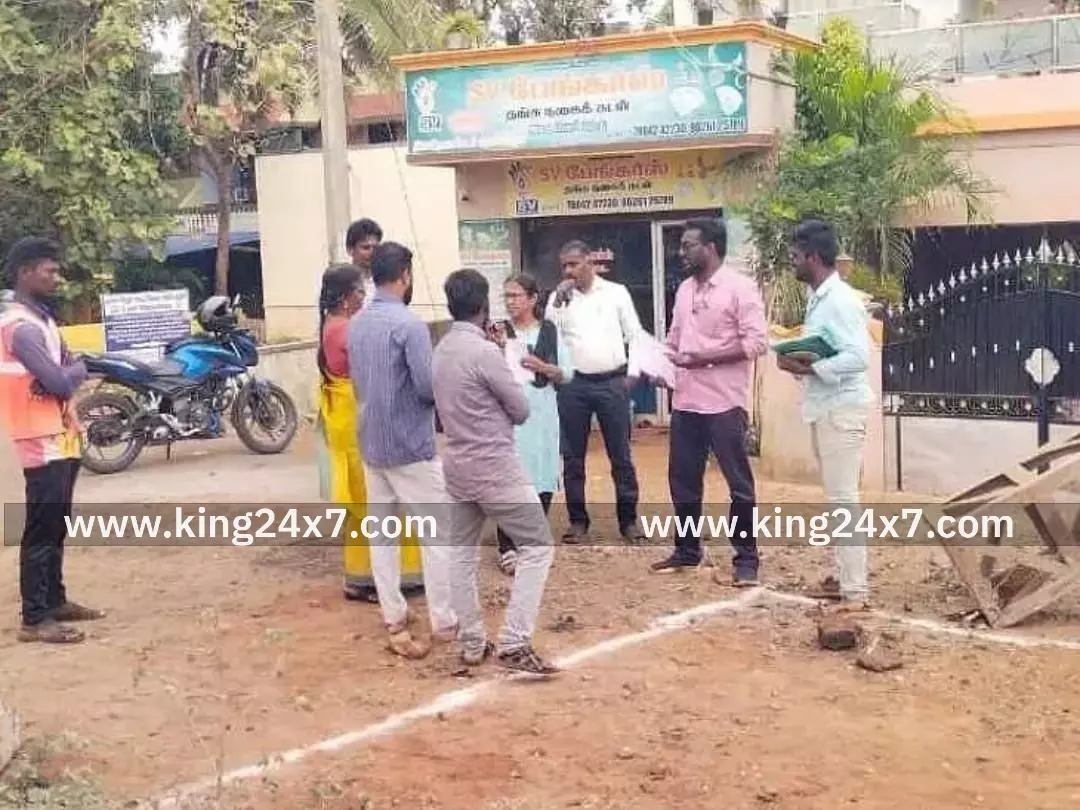 பாவூர்சத்திரம் ரயில்வே பகுதியில் ஆய்வு நடைபெற்றது பாவூர்சத்திரம் ரயில்வே பகுதியில் ஆய்வு நடைபெற்றது