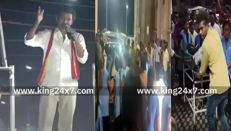 கரூரில் கூட்ட நெரிசலில் இறந்தவர்களின் குடும்பங்களுக்கு தலா ரூ.20 லட்சம் இழப்பீடு: தவெக விஜய் அறிவிப்பு கரூரில் கூட்ட நெரிசலில் இறந்தவர்களின் குடும்பங்களுக்கு தலா ரூ.20 லட்சம் இழப்பீடு: தவெக விஜய் அறிவிப்பு