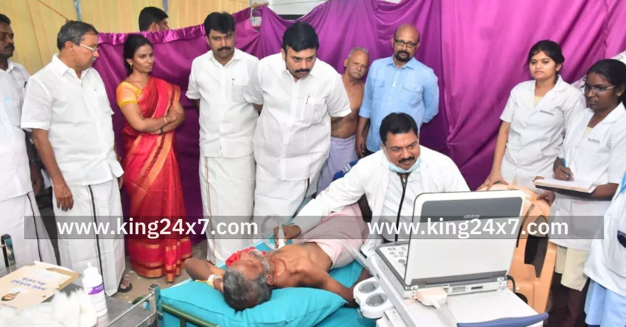 நலம் காக்கும் ஸ்டாலின் முகாமினை பார்வையிட்டு ஆய்வு மேற்கொண்ட அமைச்சர் மா. மதிவேந்தன். நலம் காக்கும் ஸ்டாலின் முகாமினை பார்வையிட்டு ஆய்வு மேற்கொண்ட அமைச்சர் மா. மதிவேந்தன்.