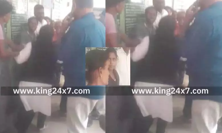 ஸ்கேன் ஊழியரை எட்டி உதைத்ததாக சட்டக் கல்லூரி மாணவி கைது!!