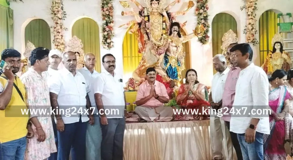 காரணம்பேட்டையில் துர்கா பூஜை வழிபாடு