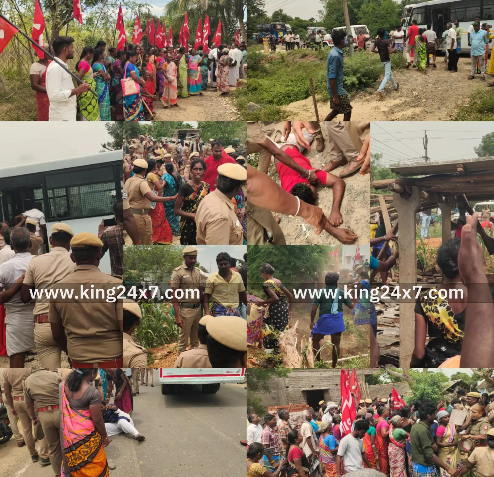 அரியலூர் அருகே பொதுப்பாதையை மீட்கும் போராட்டத்தில் ஈடுபட்ட மார்க்சிஸ்ட் கம்யூனிஸ்ட் கட்சி மற்றும் பொதுமக்கள் என 150 பேர் கைது.