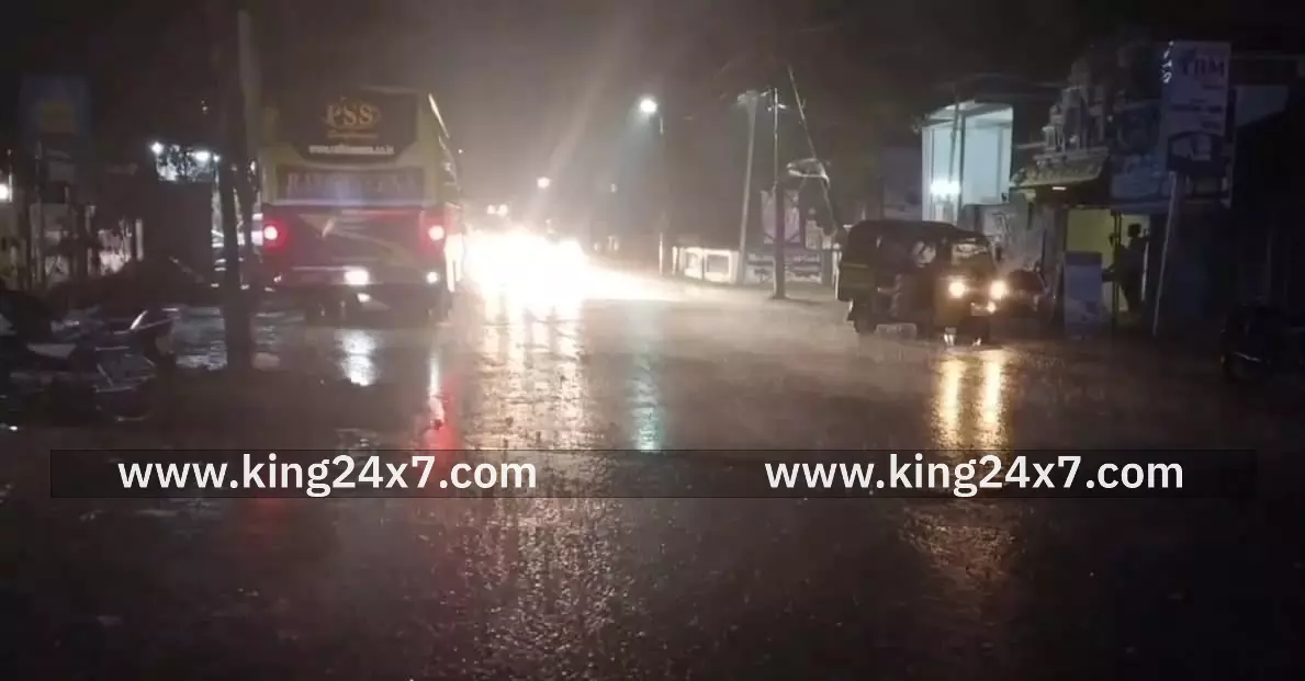 நள்ளிரவு கொட்டித் தீர்த்த கனமழை - அதிகபட்சமாக தலைஞாயிறில் 6.5 செ.மீ. மழை பதிவு