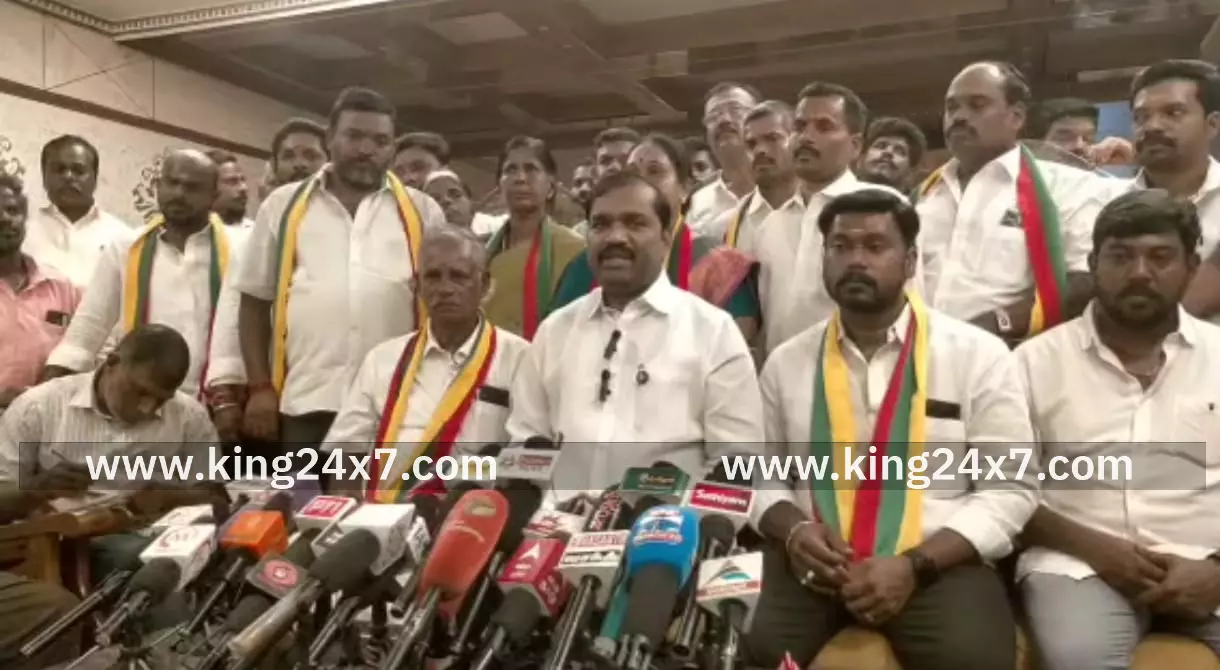 தர்மபுரியில் எம்எல்ஏ வேல்முருகன் செய்தியாளர் சந்திப்பு