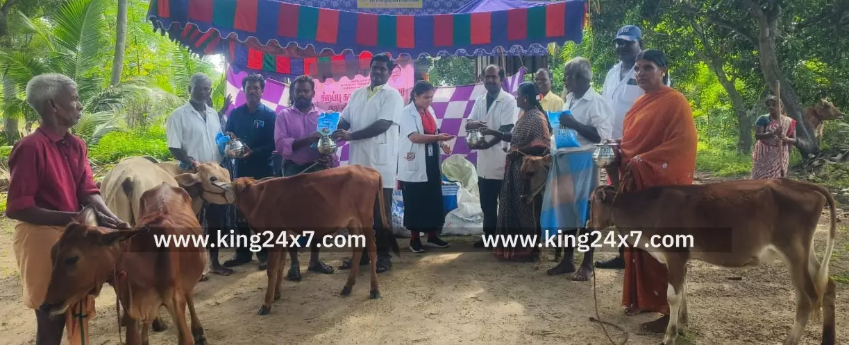 நாகை மாவட்ட கால்நடை பராமரிப்புத் துறை சார்பில் கோட்டூரில்