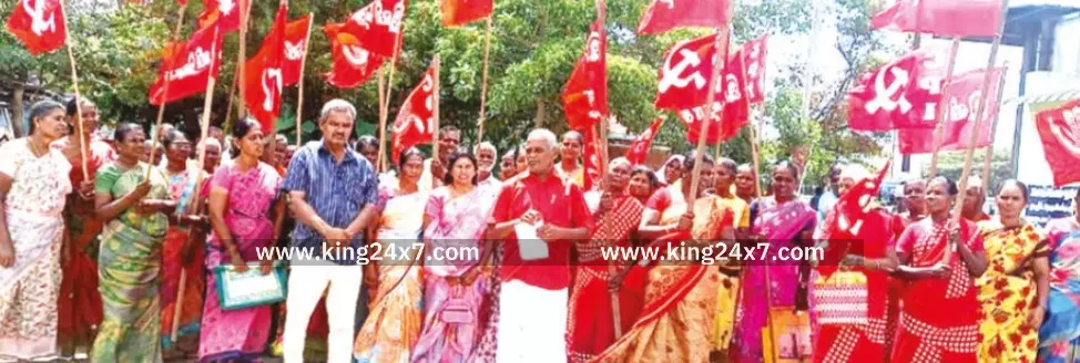 100 நாள் வேலை கேட்டு விவசாய தொழிலாளர் ஆர்ப்பாட்டம் 100 நாள் வேலை கேட்டு விவசாய தொழிலாளர் ஆர்ப்பாட்டம்